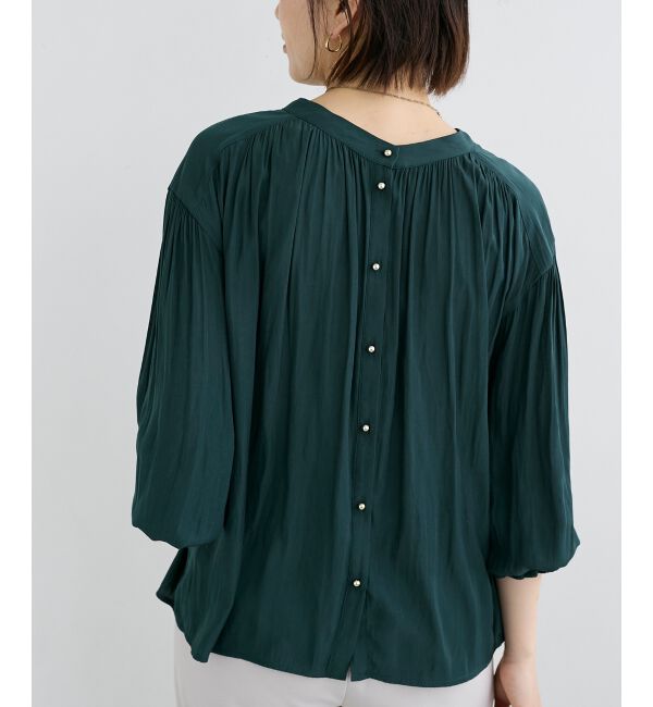  「パウダーサテン2WAYブラウス」|シャツ・ブラウス|