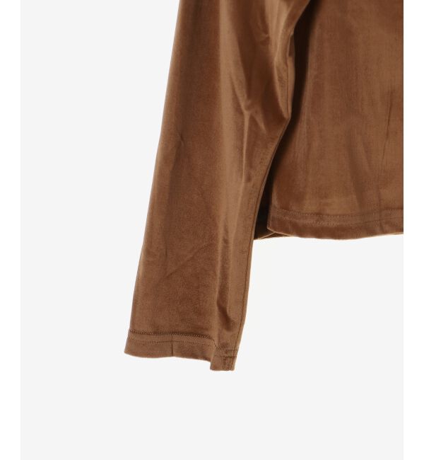  「《手洗い可能》ベロアクルーカーディガン」|カーディガン|