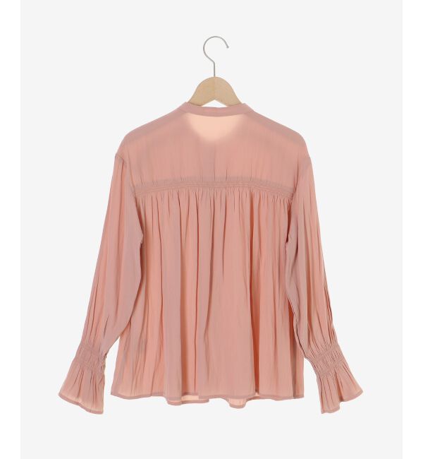  「パウダーサテンショルダーギャザーブラウス」|シャツ・ブラウス|
