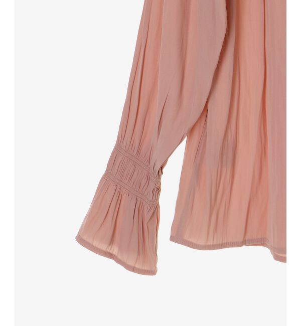  「パウダーサテンショルダーギャザーブラウス」|シャツ・ブラウス|