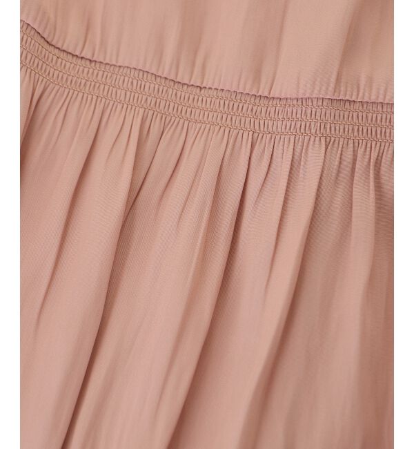  「パウダーサテンショルダーギャザーブラウス」|シャツ・ブラウス|