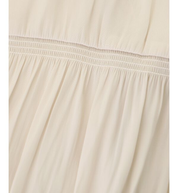  「パウダーサテンショルダーギャザーブラウス」|シャツ・ブラウス|