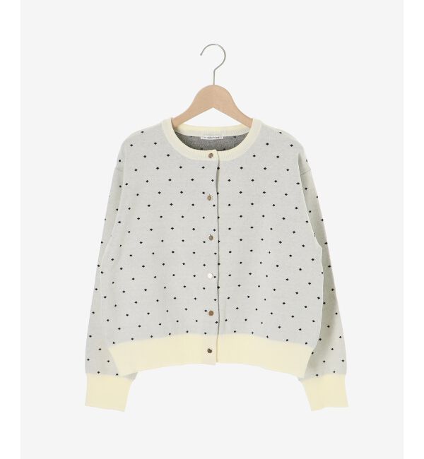  「ドットジャガードニットカーディガン」|カーディガン|