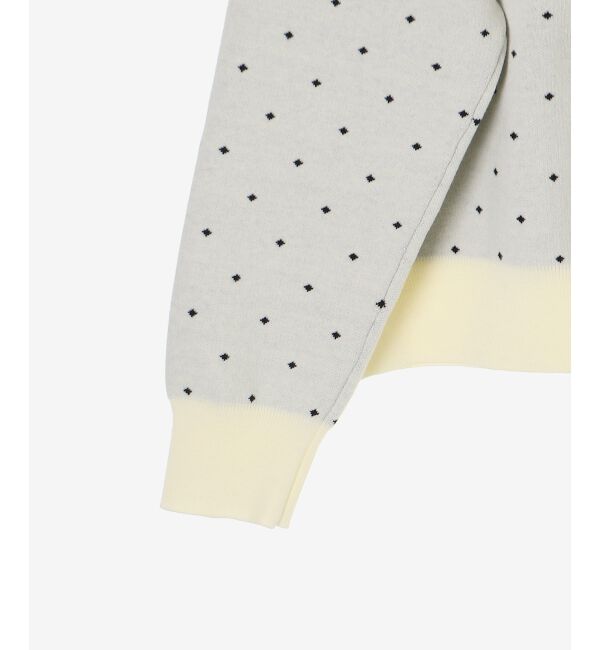  「ドットジャガードニットカーディガン」|カーディガン|