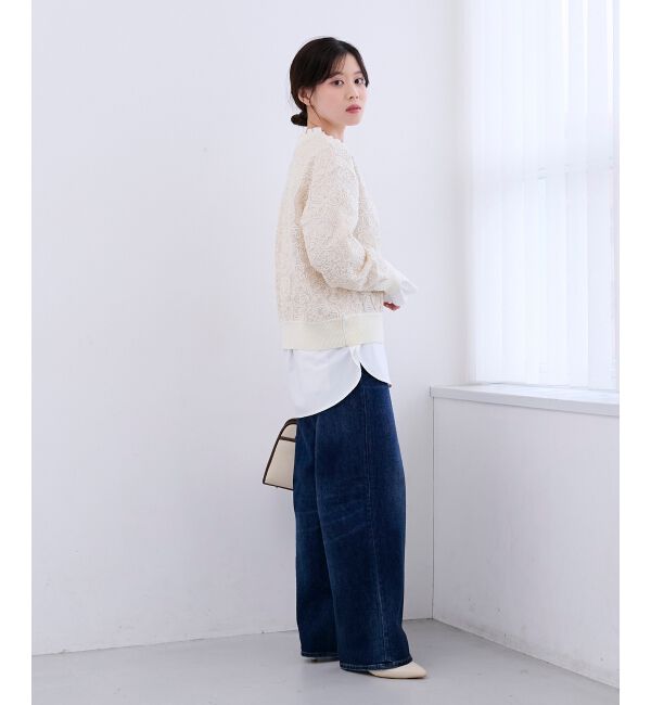  「コード刺しゅうレースカーデ」|カーディガン|