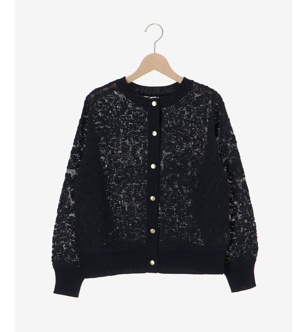  「コード刺しゅうレースカーデ」|カーディガン|