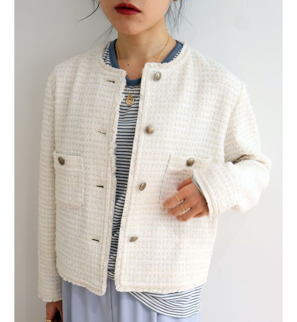  「ツィードノーカラージャケット」|その他|