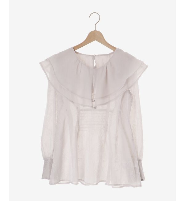 MAJESTICLEGON「フロッキーフラワーフリルブラウス」|シャツ・ブラウス|