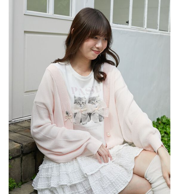  「リボンネコチャンTシャツ」|Tシャツ・カットソー|