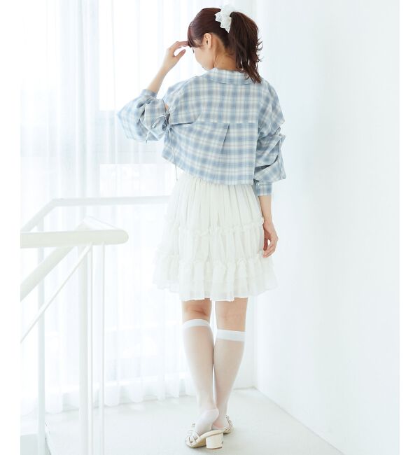  「オープンショルダーショートシャツ」|シャツ・ブラウス|