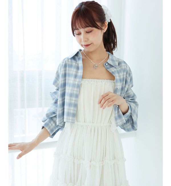  「オープンショルダーショートシャツ」|シャツ・ブラウス|