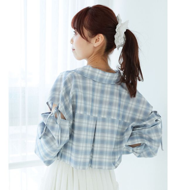  「オープンショルダーショートシャツ」|シャツ・ブラウス|