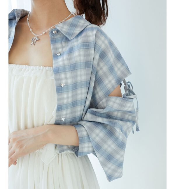  「オープンショルダーショートシャツ」|シャツ・ブラウス|