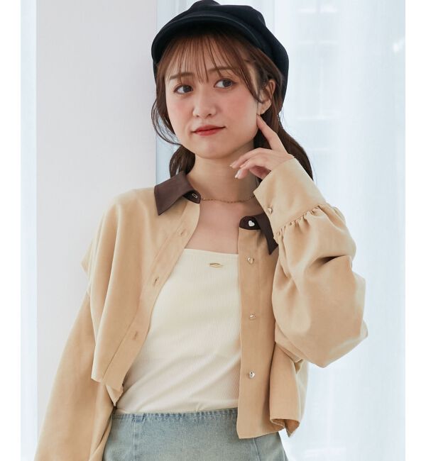  「オープンショルダーショートシャツ」|シャツ・ブラウス|