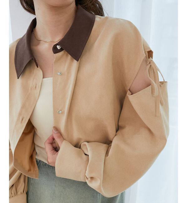  「オープンショルダーショートシャツ」|シャツ・ブラウス|