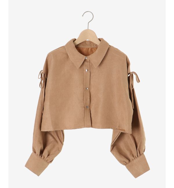  「オープンショルダーショートシャツ」|シャツ・ブラウス|