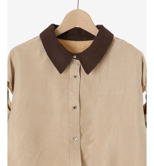  「オープンショルダーショートシャツ」|シャツ・ブラウス|