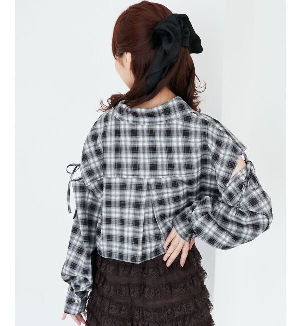  「オープンショルダーショートシャツ」|シャツ・ブラウス|