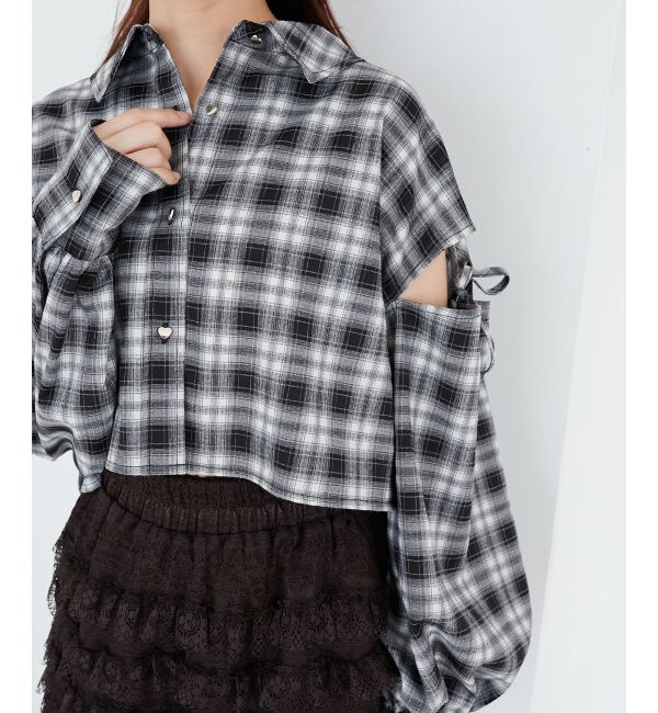  「オープンショルダーショートシャツ」|シャツ・ブラウス|