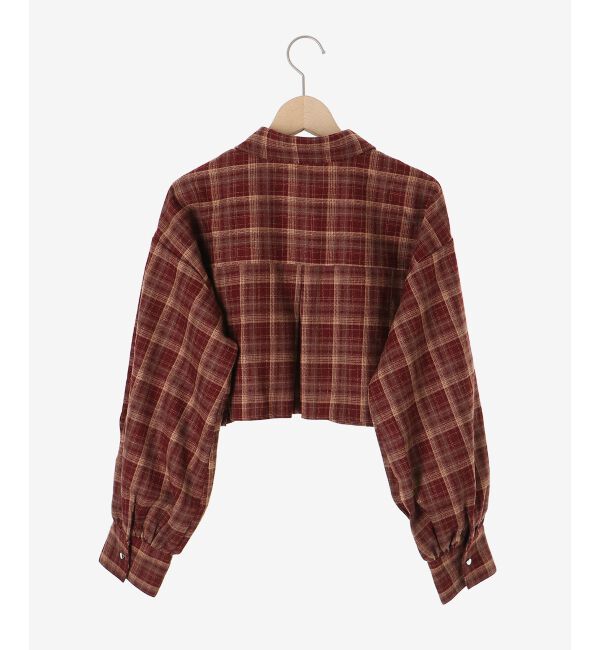  「ハートボタンリボンつきシャツ」|シャツ・ブラウス|