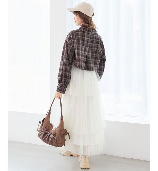  「ハートボタンリボンつきシャツ」|シャツ・ブラウス|