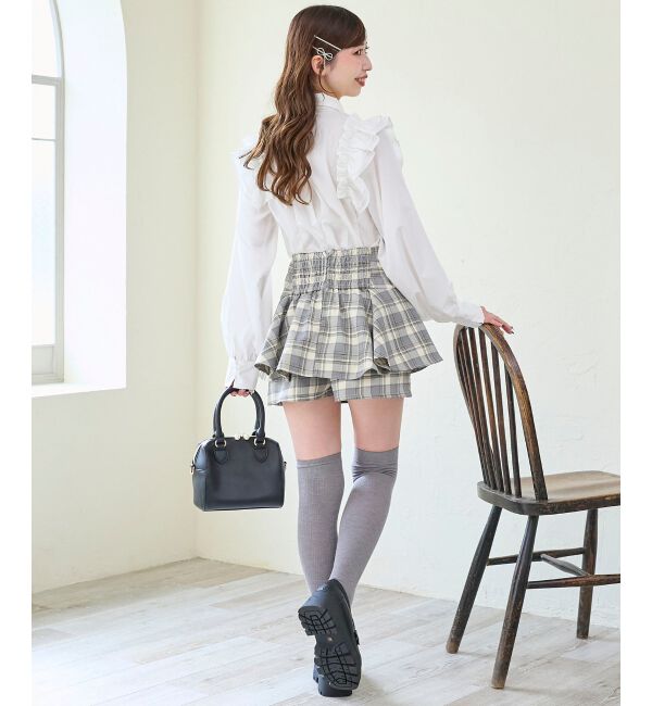  「ショルダーフリルボウタイブラウス」|シャツ・ブラウス|