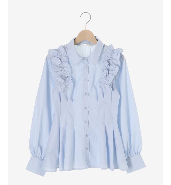  「ショルダーフリルボウタイブラウス」|シャツ・ブラウス|