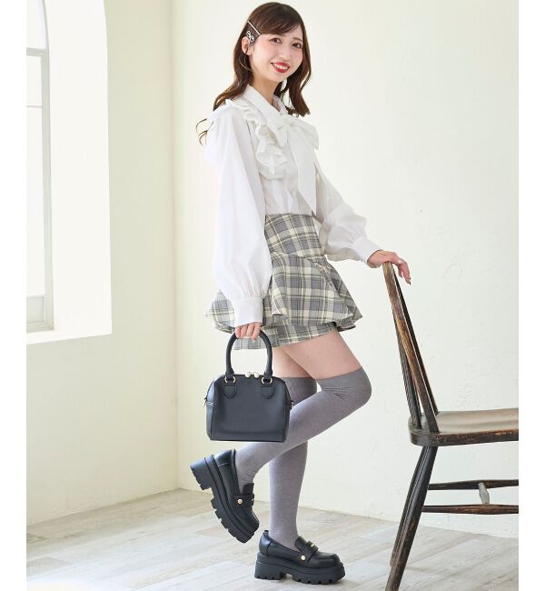  「ショルダーフリルボウタイブラウス」|シャツ・ブラウス|