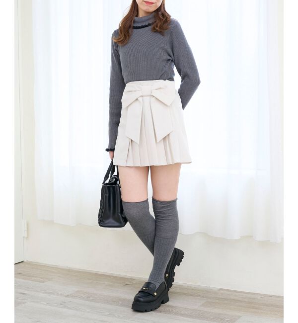  「キラキラリボンプリーツスカパン」|スカート|