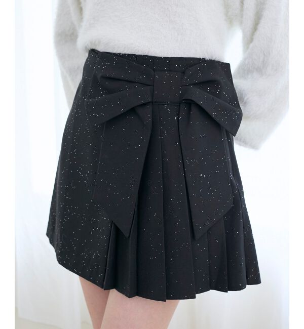  「キラキラリボンプリーツスカパン」|スカート|