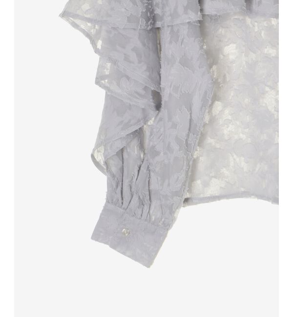  「シアーケープロングスリーブブラウス」|シャツ・ブラウス|