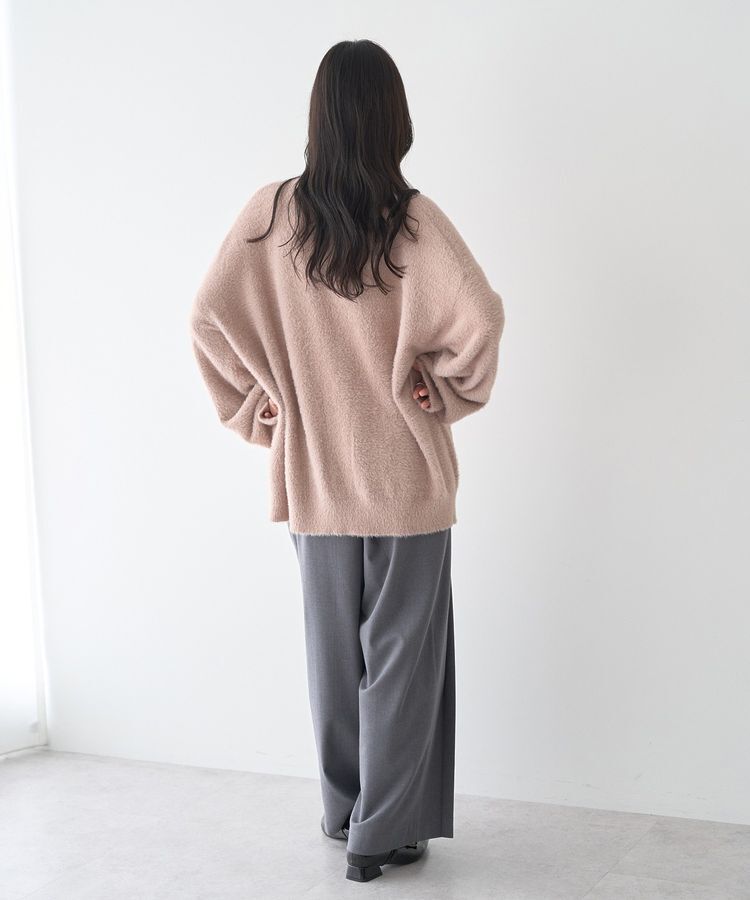 earth music&ecology「ラメミニシャギーVネックニットカーディガン」|カーディガン|