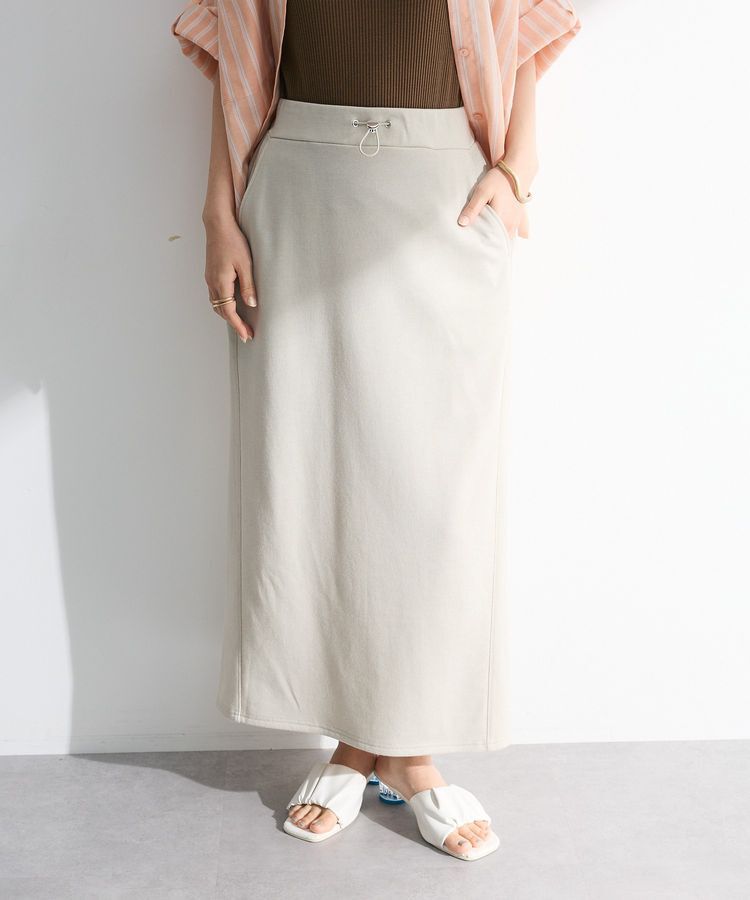 Green Parks「ピグメントIラインスウェットスカート」|スカート|Ecru