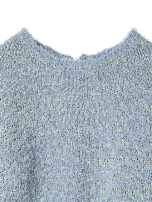 YECCA VECCA「レースアップリボンヤーンニット」|ニット・セーター|