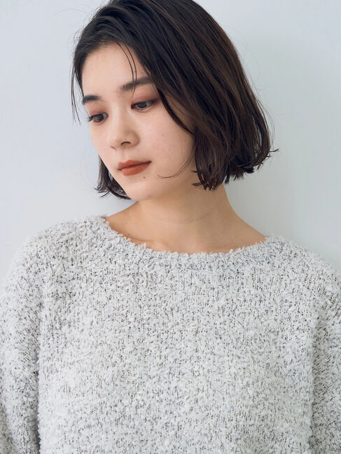 YECCA VECCA「レースアップリボンヤーンニット」|ニット・セーター|