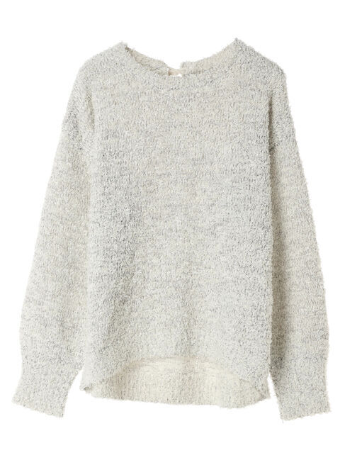 YECCA VECCA「レースアップリボンヤーンニット」|ニット・セーター|