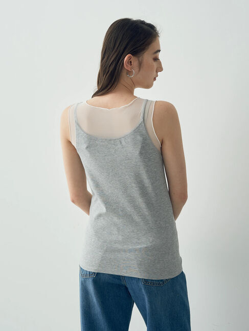 YECCA VECCA「チュールMIXリブインナー」|インナー|