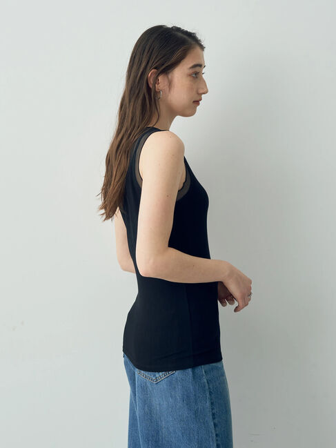 YECCA VECCA「チュールMIXリブインナー」|インナー|