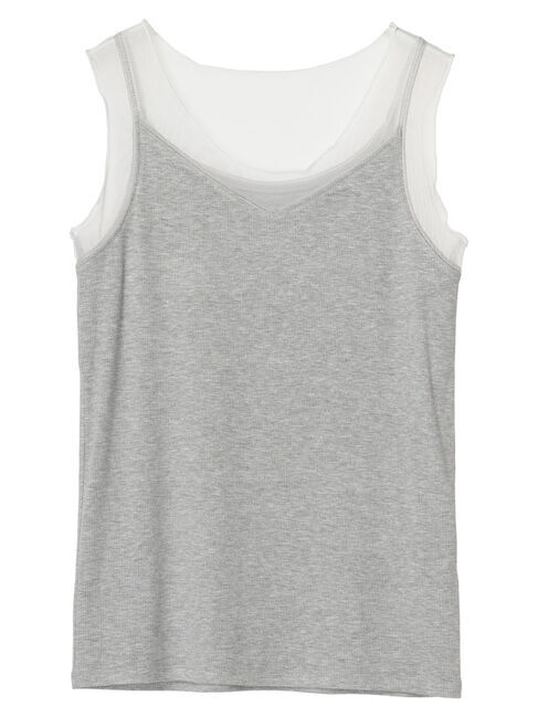 YECCA VECCA「チュールMIXリブインナー」|インナー|