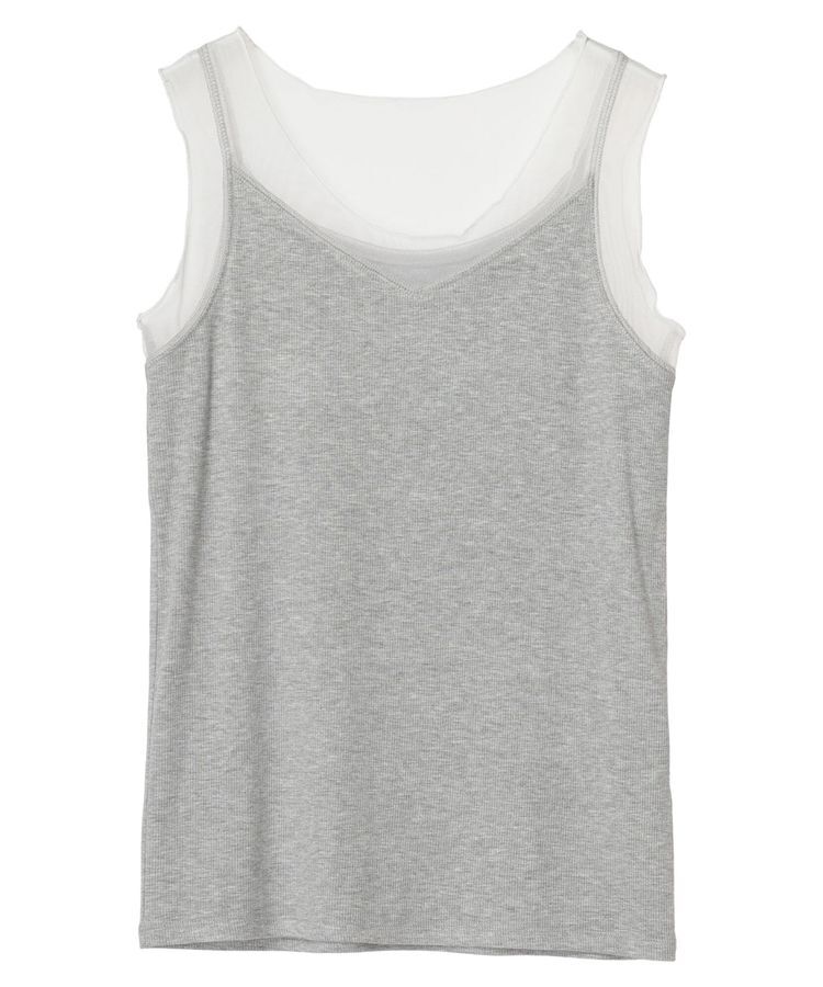 YECCA VECCA「チュールMIXリブインナー」|インナー|