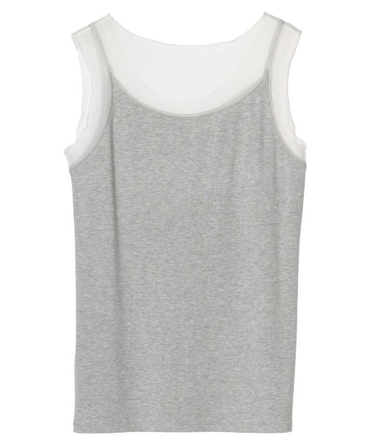 YECCA VECCA「チュールMIXリブインナー」|インナー|