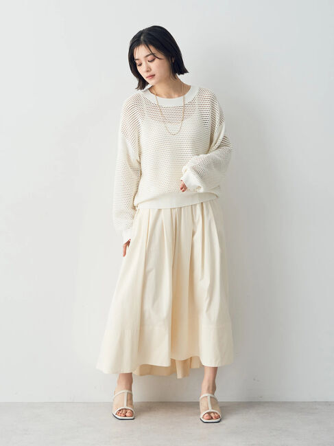 YECCA VECCA「タックボリュームスカート1」|スカート|