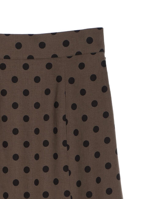 YECCA VECCA「レーヨンリネンドットマーメイドスカート」|フレア|