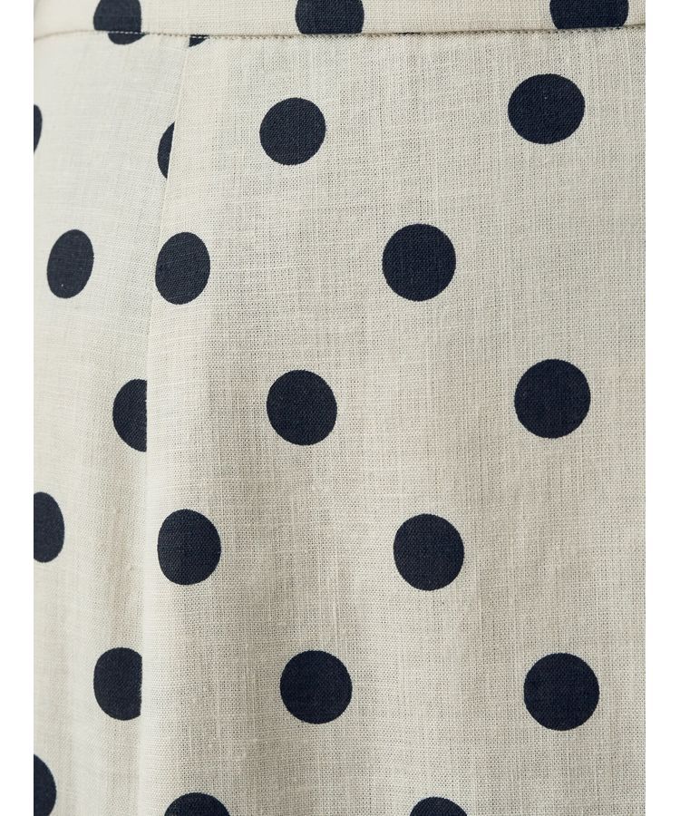 YECCA VECCA「レーヨンリネンドットマーメイドスカート」|フレア|