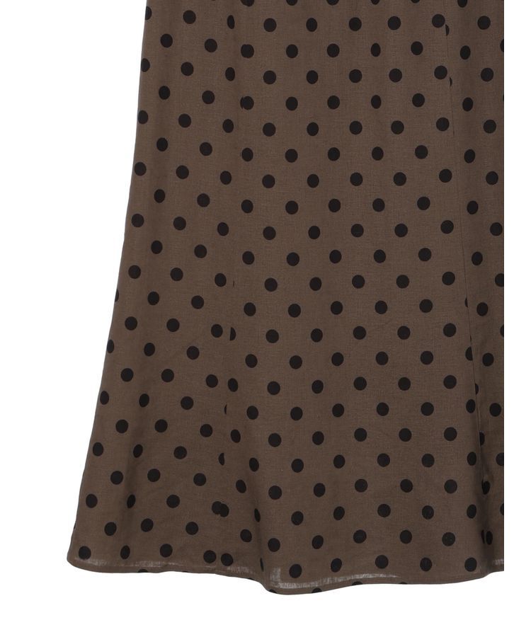 YECCA VECCA「レーヨンリネンドットマーメイドスカート」|フレア|