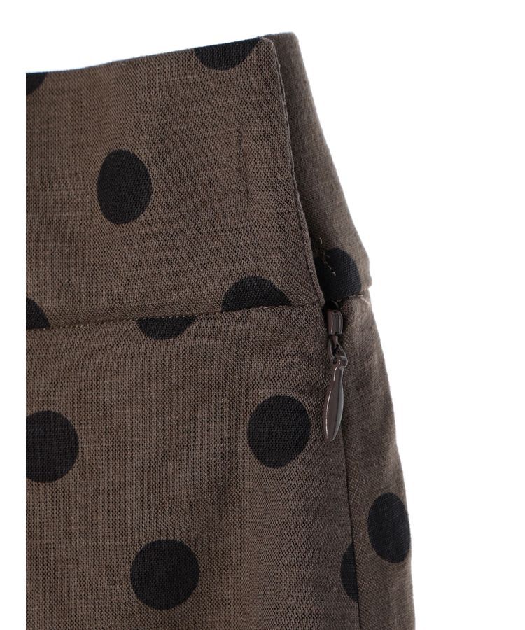 YECCA VECCA「レーヨンリネンドットマーメイドスカート」|フレア|