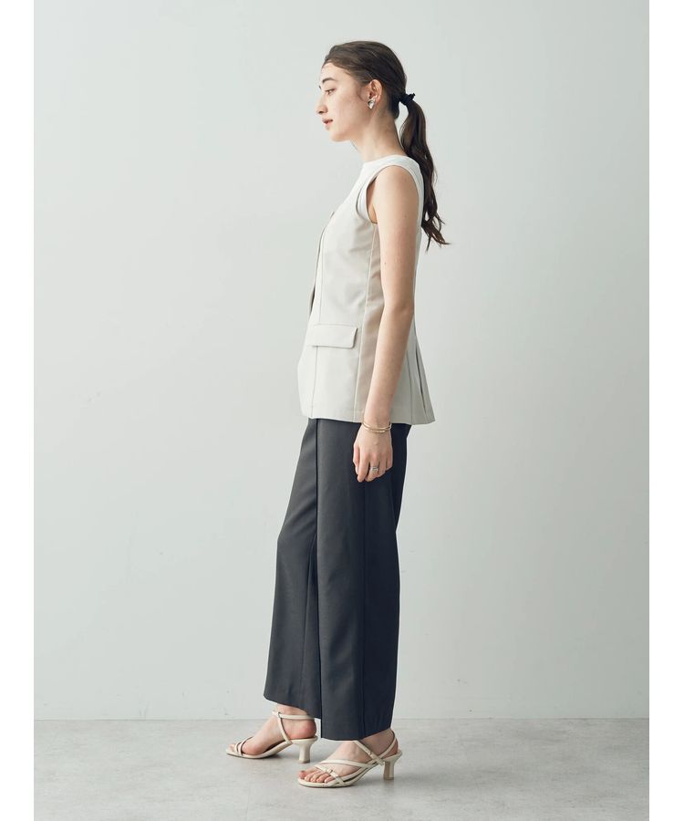 YECCA VECCA「リネンライクビスチェベスト」|ベスト・ジレ|