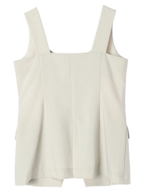 YECCA VECCA「リネンライクビスチェベスト」|ベスト・ジレ|