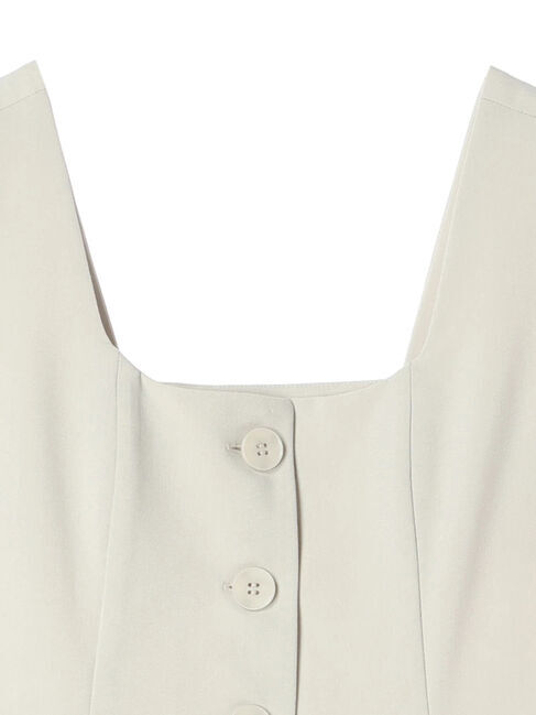 YECCA VECCA「リネンライクビスチェベスト」|ベスト・ジレ|