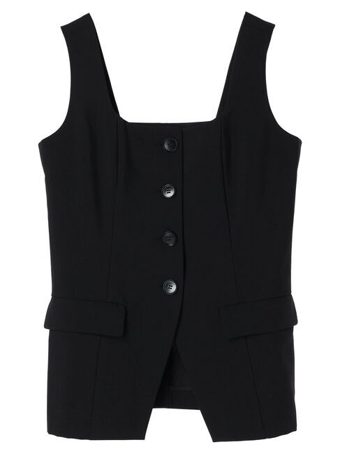 YECCA VECCA「リネンライクビスチェベスト」|ベスト・ジレ|